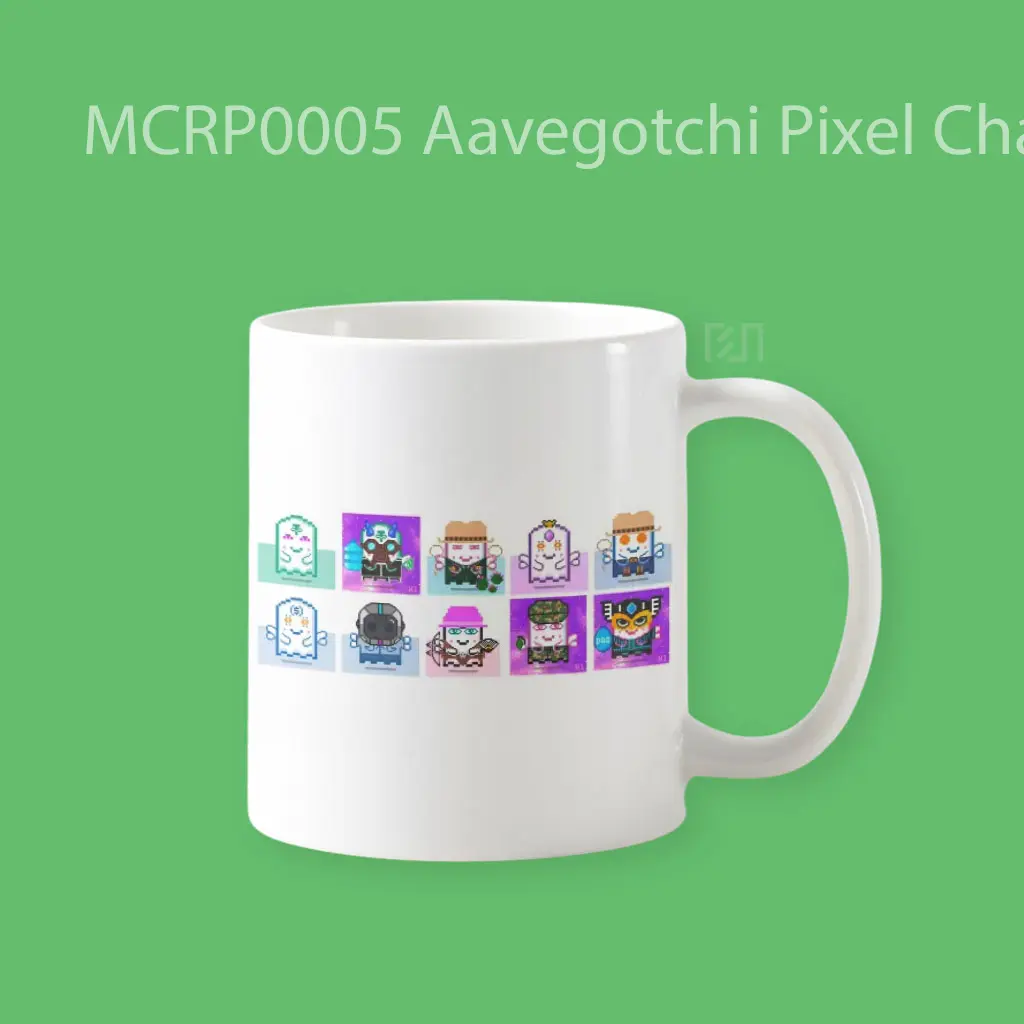 Aavegotchi Pixel Characters Trade Logo Mug