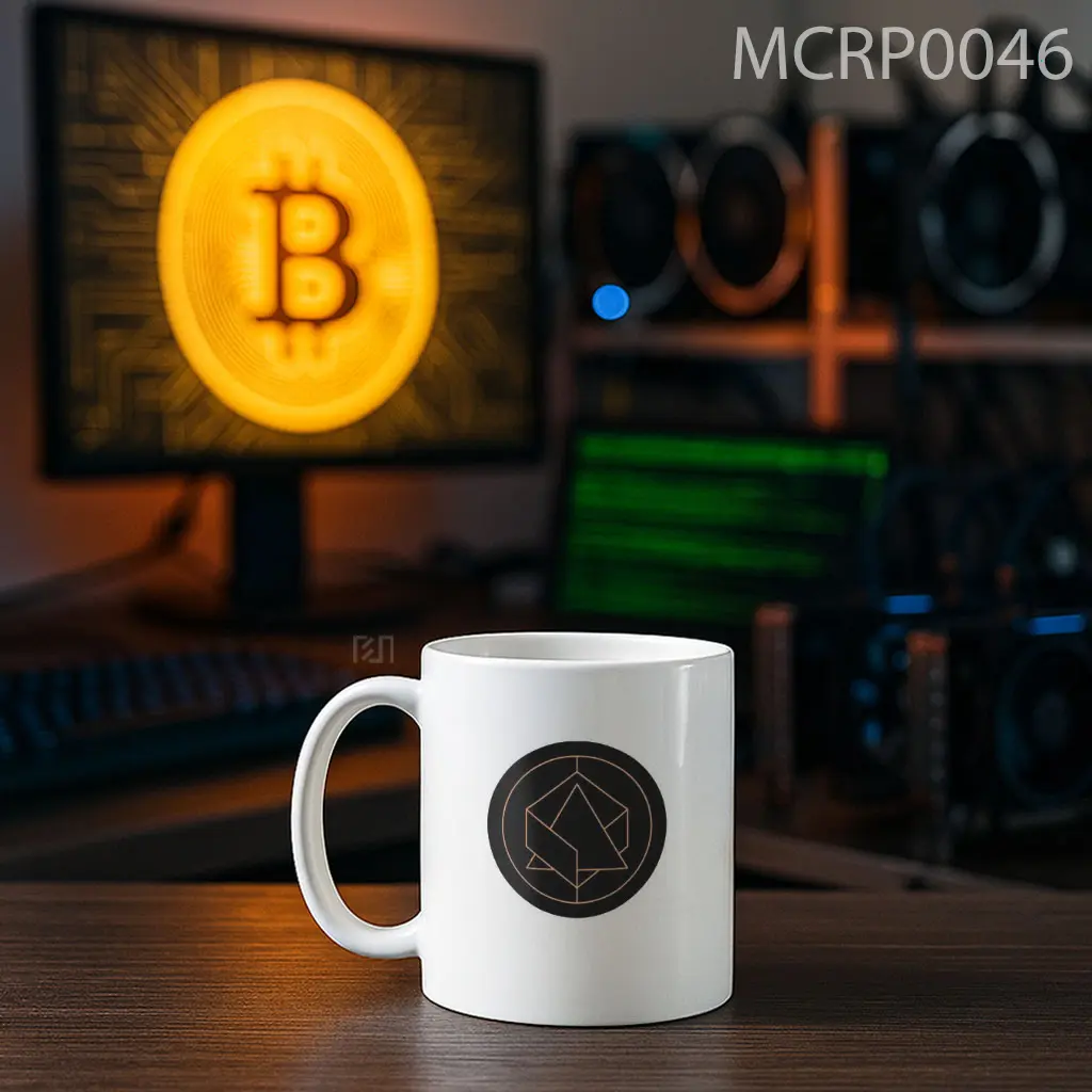 Alchemix ALCX Black Icon Trade Logo Mug - Sudut 2