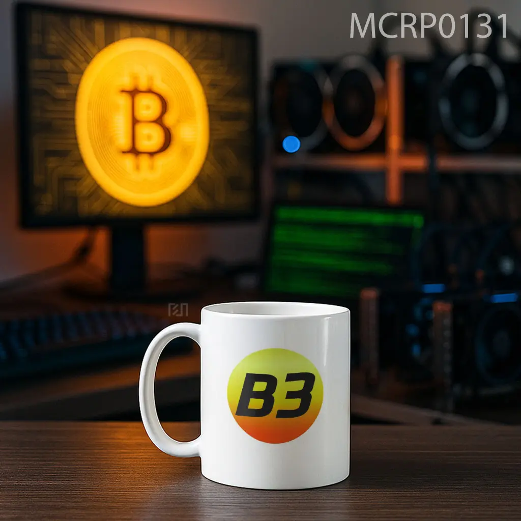 B3Coin Trade Logo Mug - Sudut 2