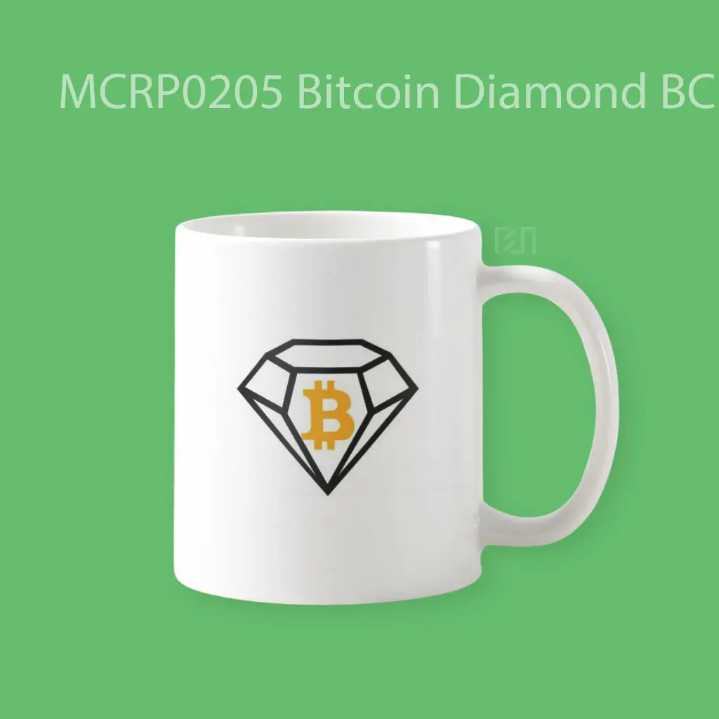 Bitcoin Diamond BCD Black Trade Logo Mug