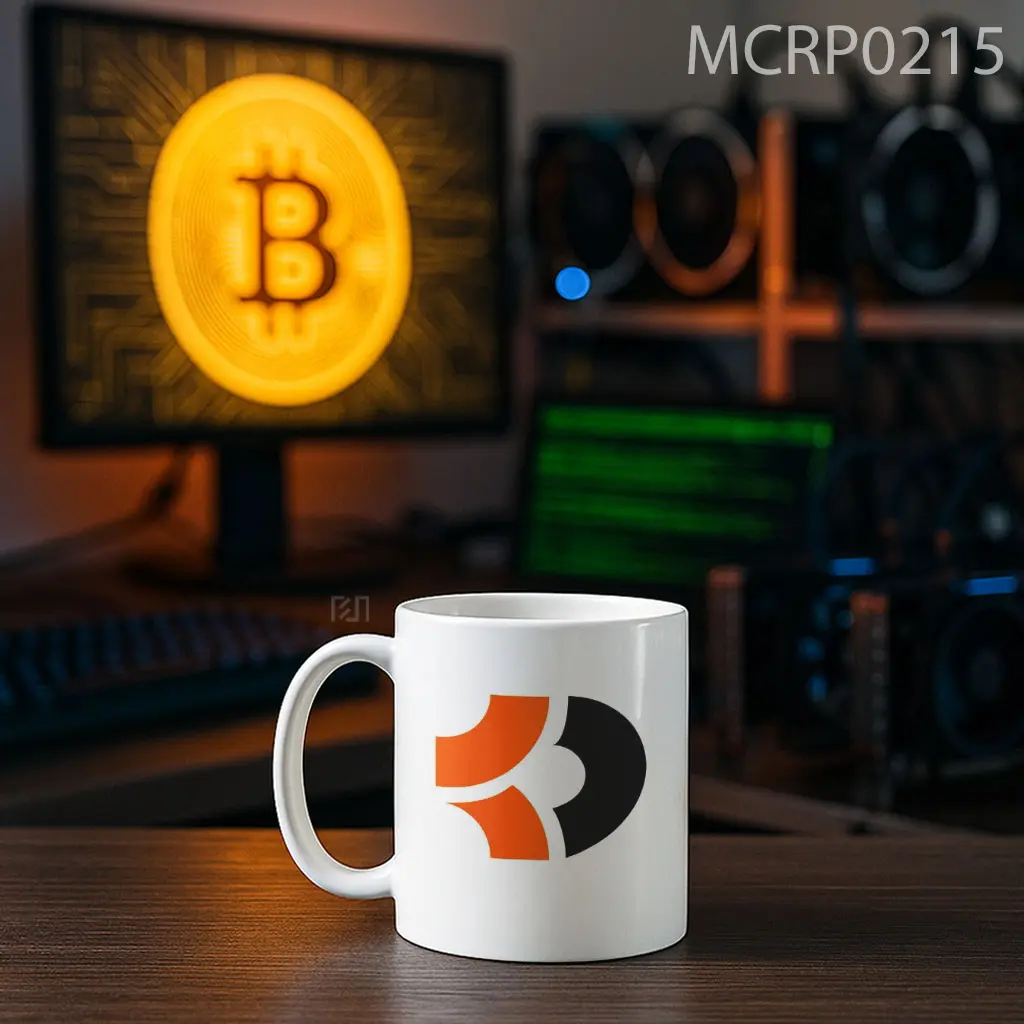 BitcoinDark Trade Logo Mug - Sudut 2
