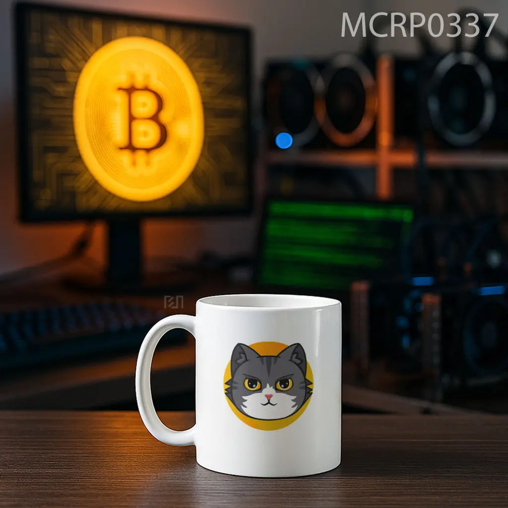 Catcoin Trade Logo Mug - Sudut 2