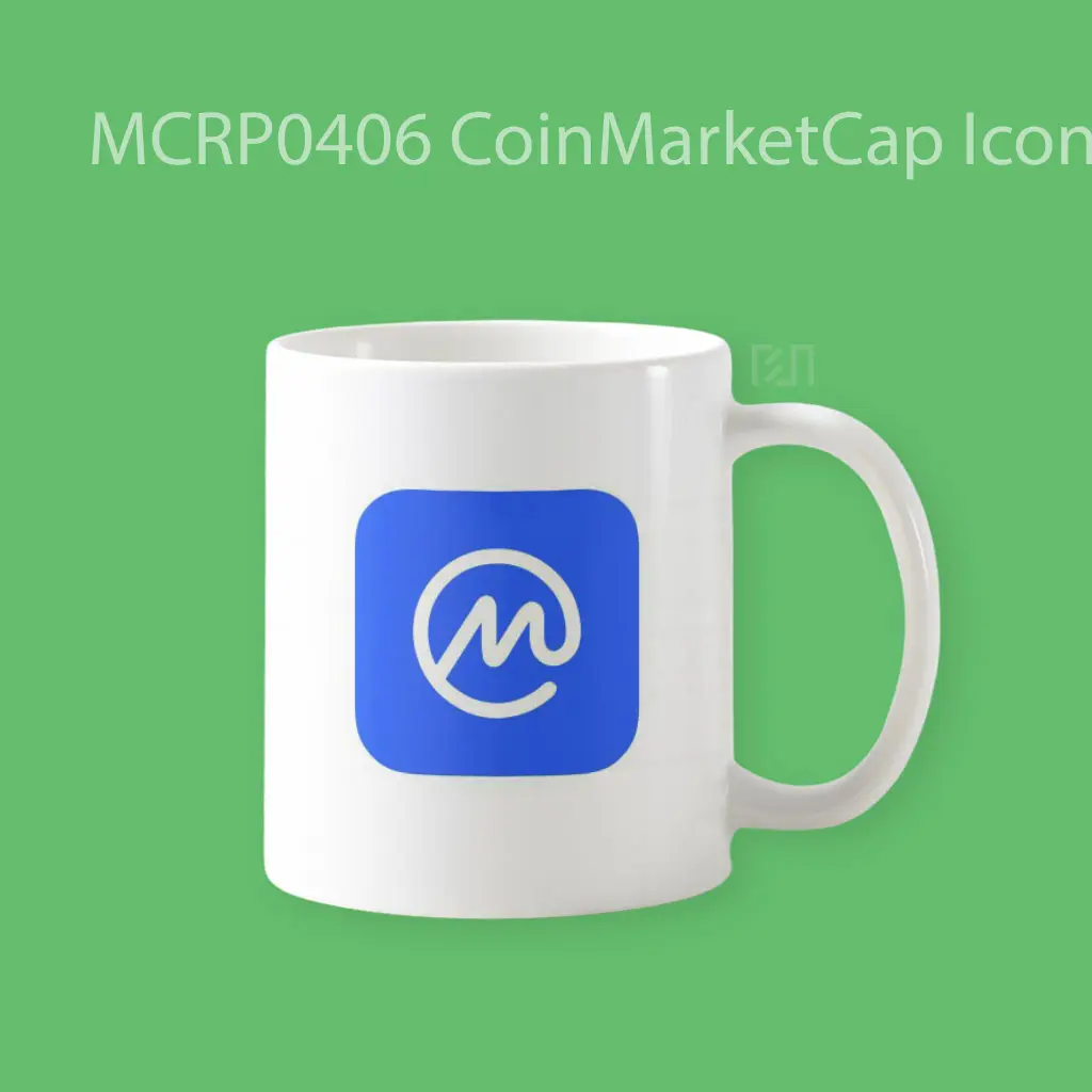 CoinMarketCap Icon Blue Trade Logo Mug