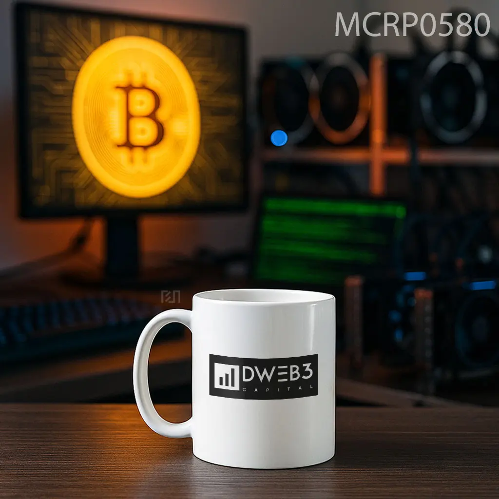 DWEB3 Capital Trade Logo Mug - Sudut 2