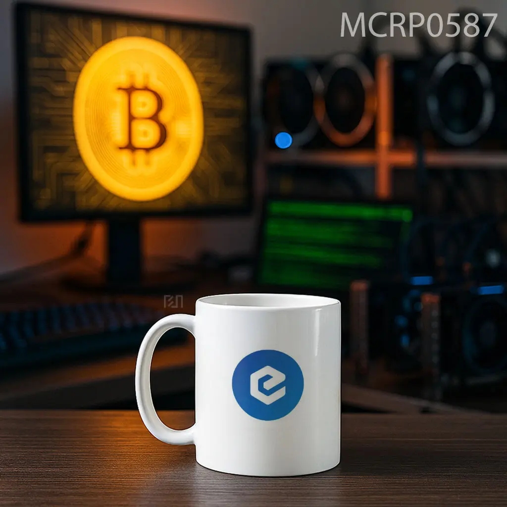 eCash XEC Icon Trade Logo Mug - Sudut 2