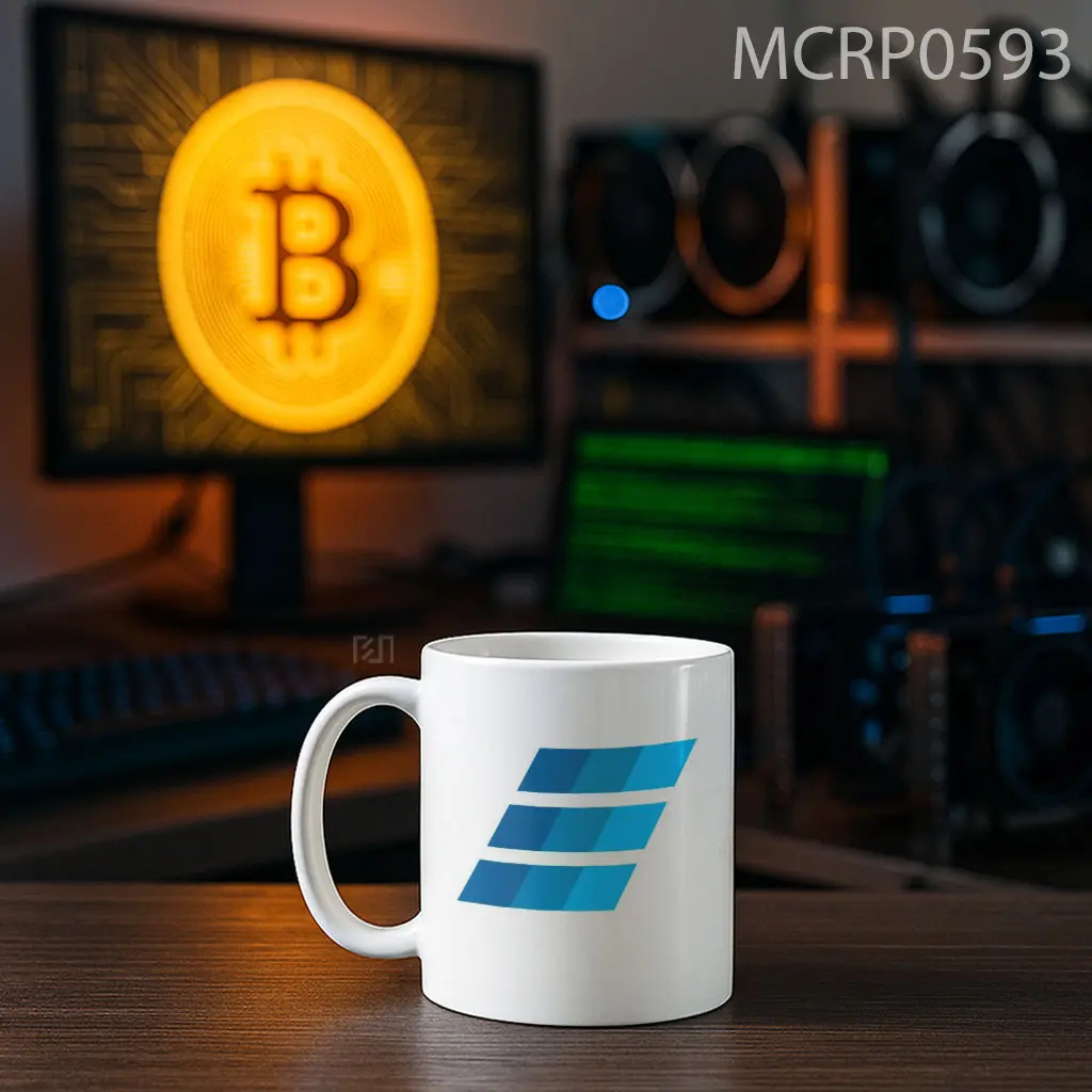 Einsteinium EMC2 Trade Logo Mug - Sudut 2