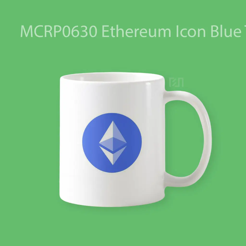 Ethereum Icon Blue Trade Logo Mug