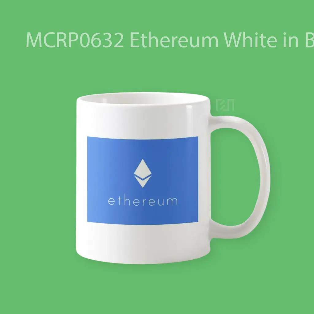 Ethereum White in Blue Trade Logo Mug