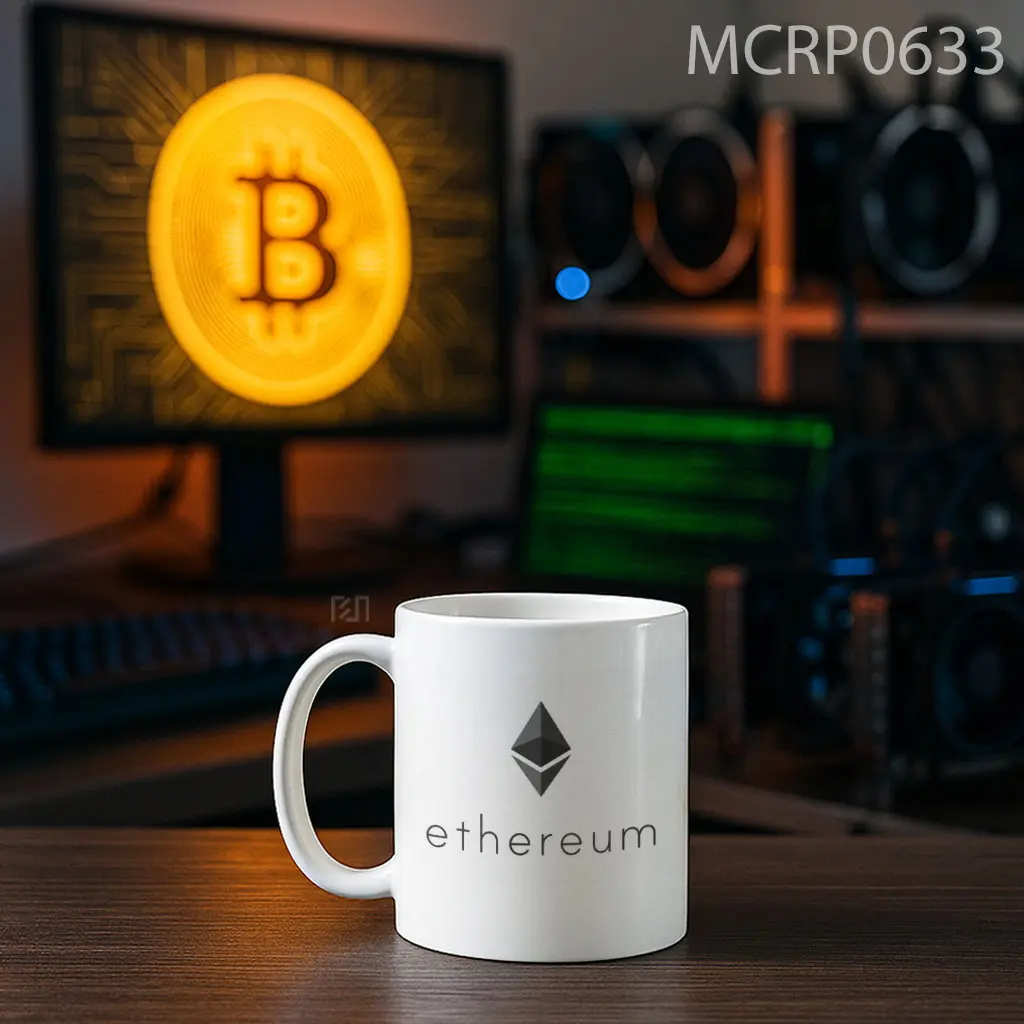 Ethereum Trade Logo Mug - Sudut 2