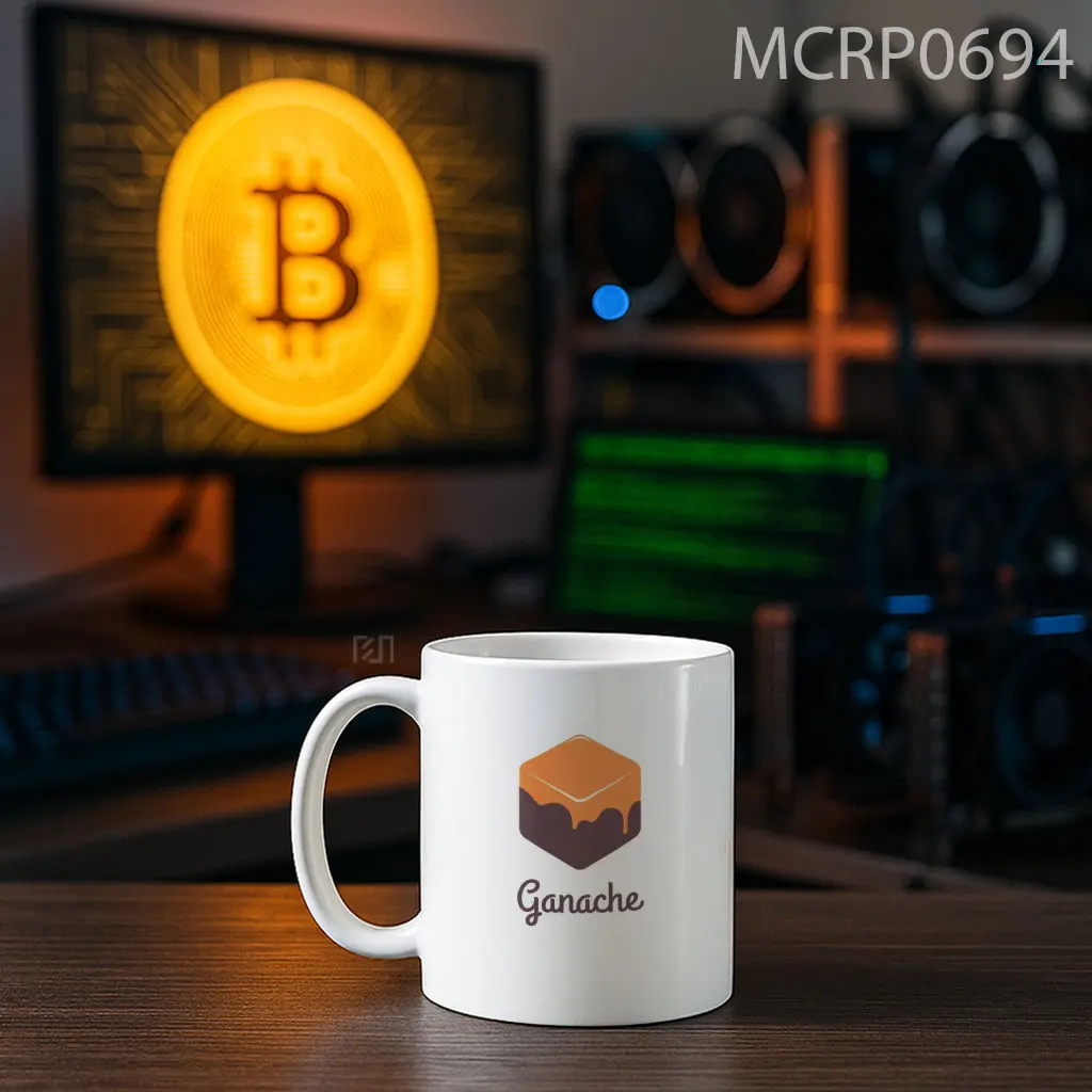 Ganache Blockchain Trade Logo Mug - Sudut 2