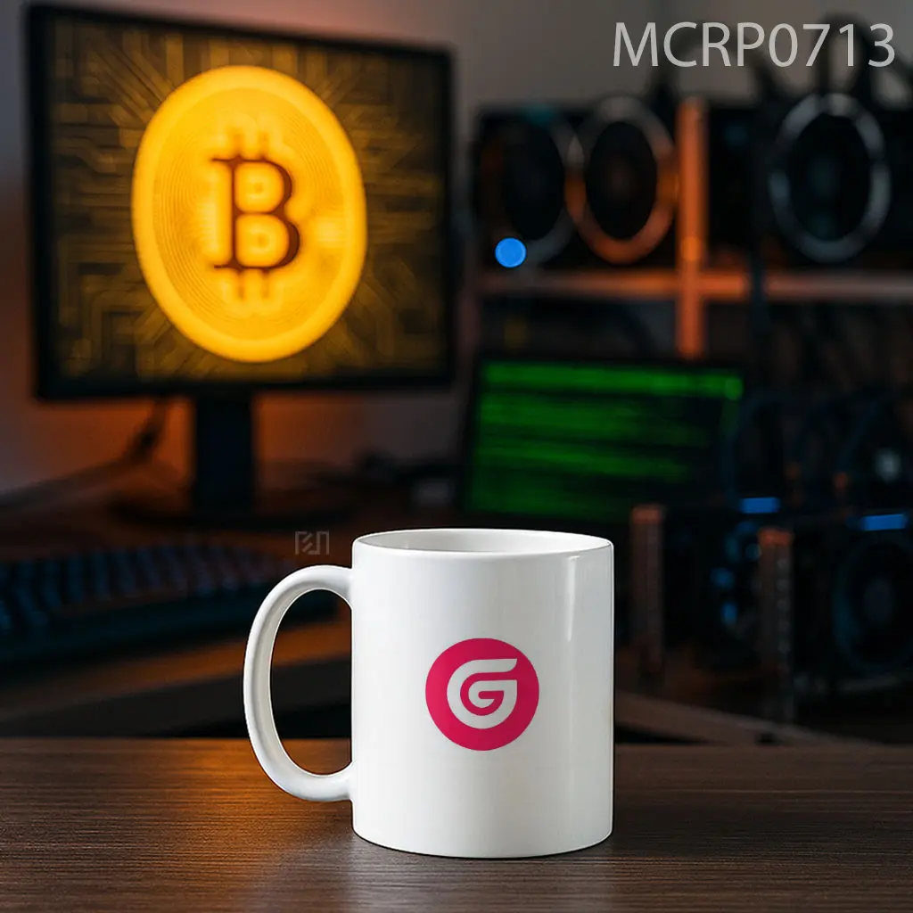 Global Social Chain GSC Trade Logo Mug - Sudut 2