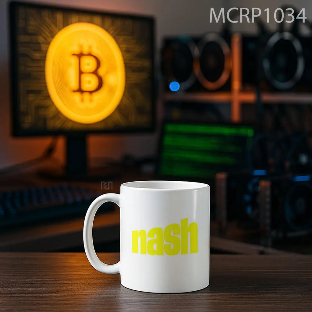 Nash DeFi Marketplace Trade Logo Mug - Sudut 2