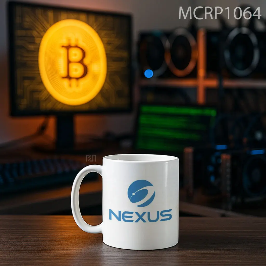 Nexus NXS Trade Logo Mug - Sudut 2