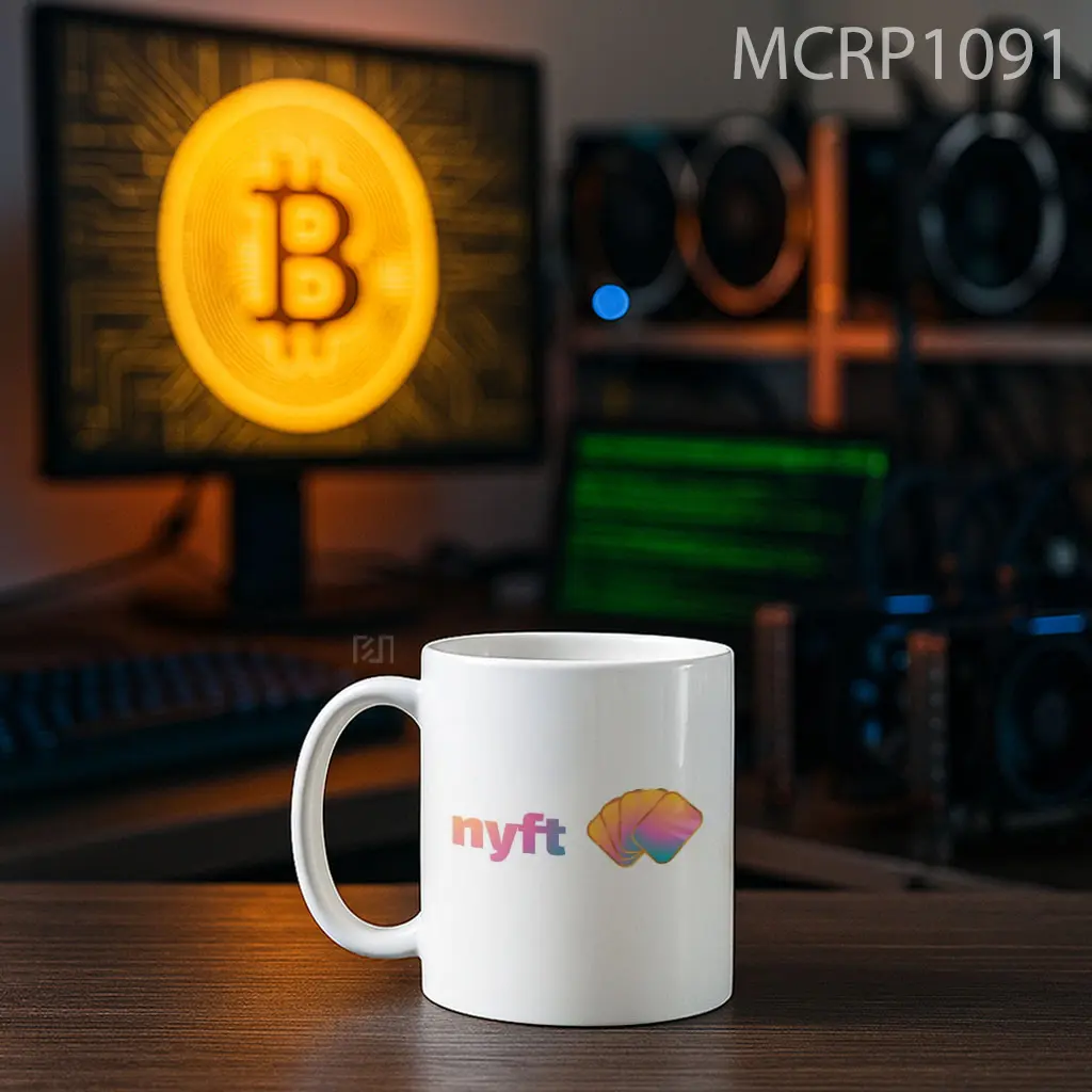 NYFT Nifty Island Trade Logo Mug - Sudut 2