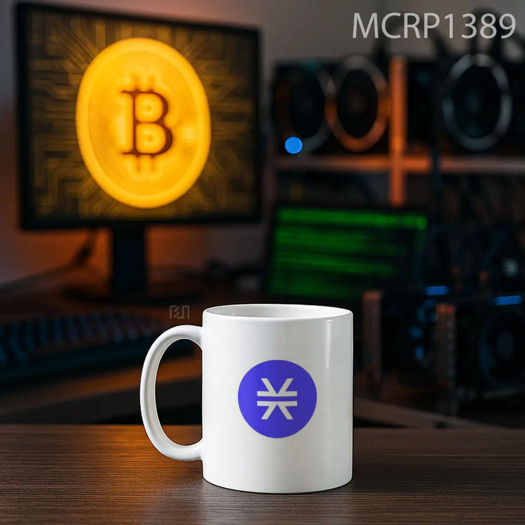 Stacks STX Icon Trade Logo Mug - Sudut 2
