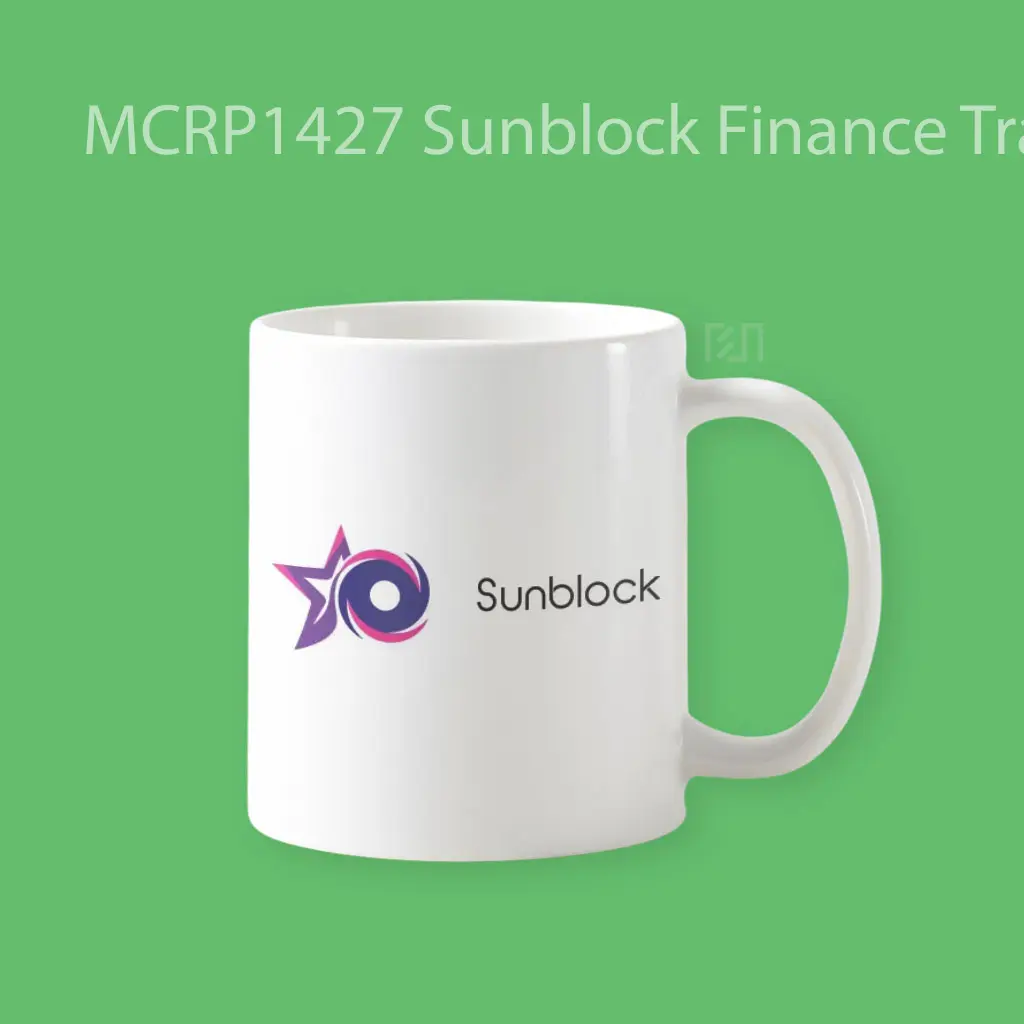 Sunblock Finance Trade Logo Mug