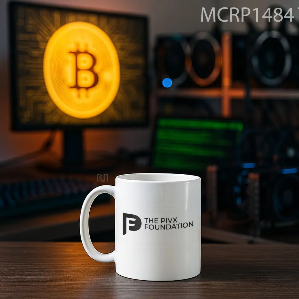 The Pivx Foundation Trade Logo Mug - Sudut 2