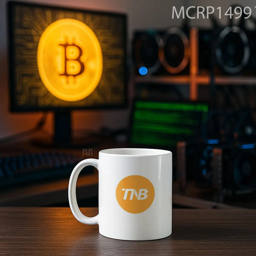 Time New Bank TNB Trade Logo Mug - Sudut 2