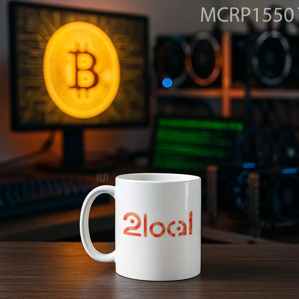 Two Local 2local Trade Logo Mug - Sudut 2