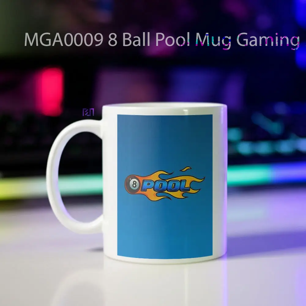 8 Ball Pool Game Mug - Sudut 2