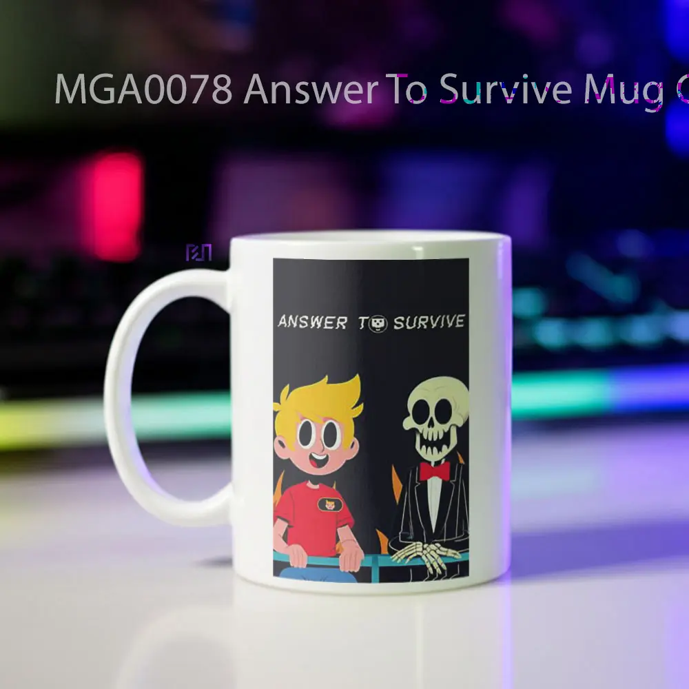 Answer To Survive Game Mug - Sudut 2