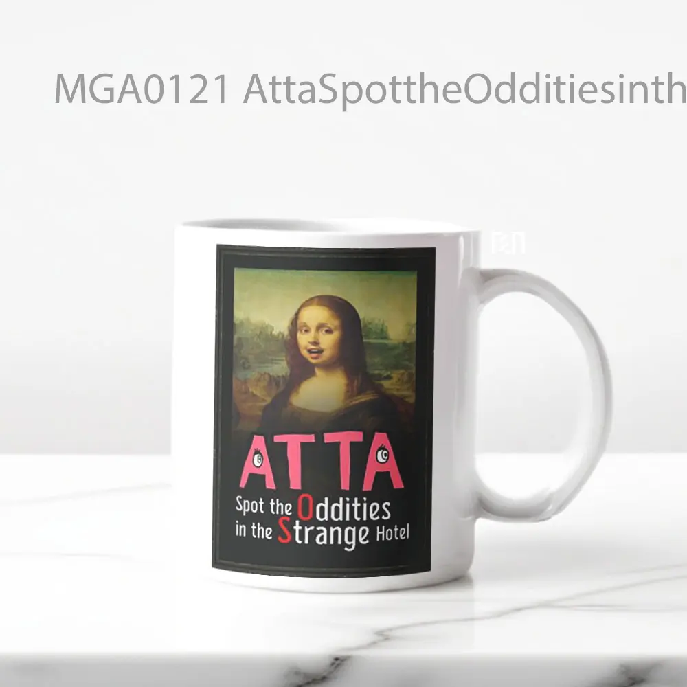 AttaSpottheOdditiesintheStrangeHotel Game Mug