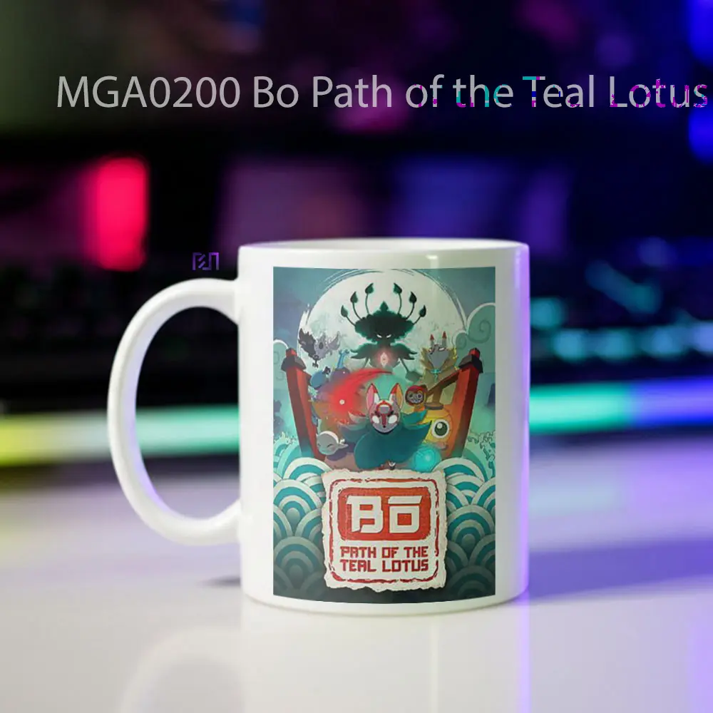 Bo Path of the Teal Lotus Game Mug - Sudut 2