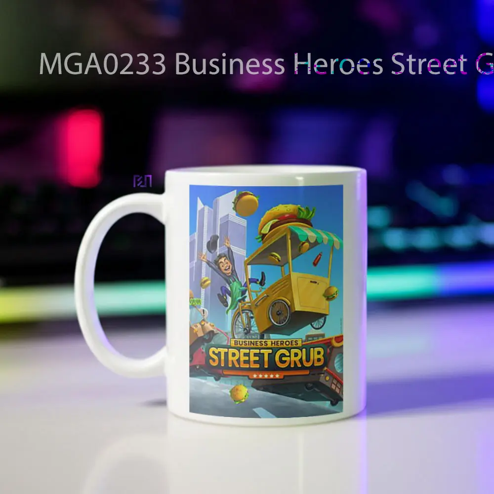 Business Heroes Street Grub Game Mug - Sudut 2