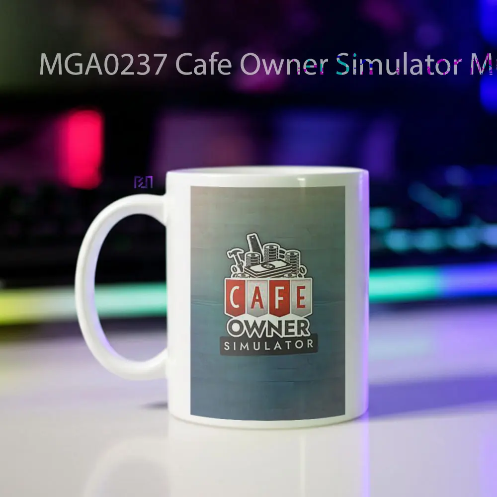 Cafe Owner Simulator Game Mug - Sudut 2