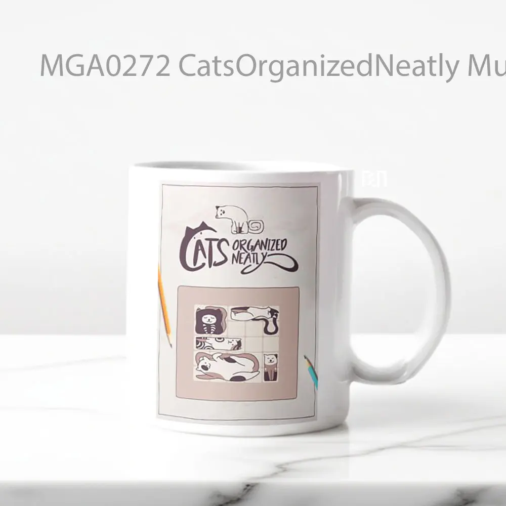 Cats Organized Neatly Game Mug