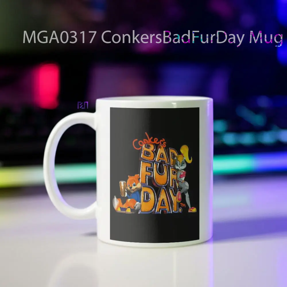Conkers Bad Fur Day Game Mug - Sudut 2