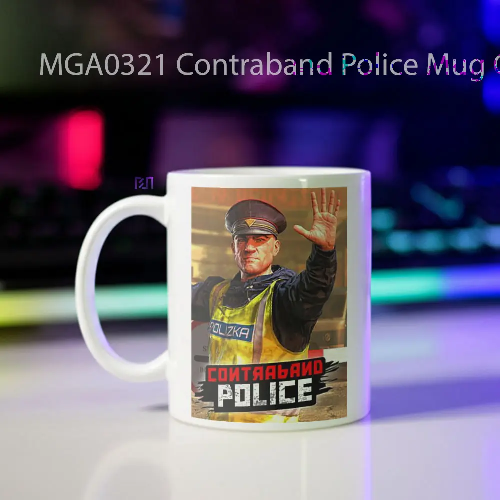 Contraband Police Game Mug - Sudut 2