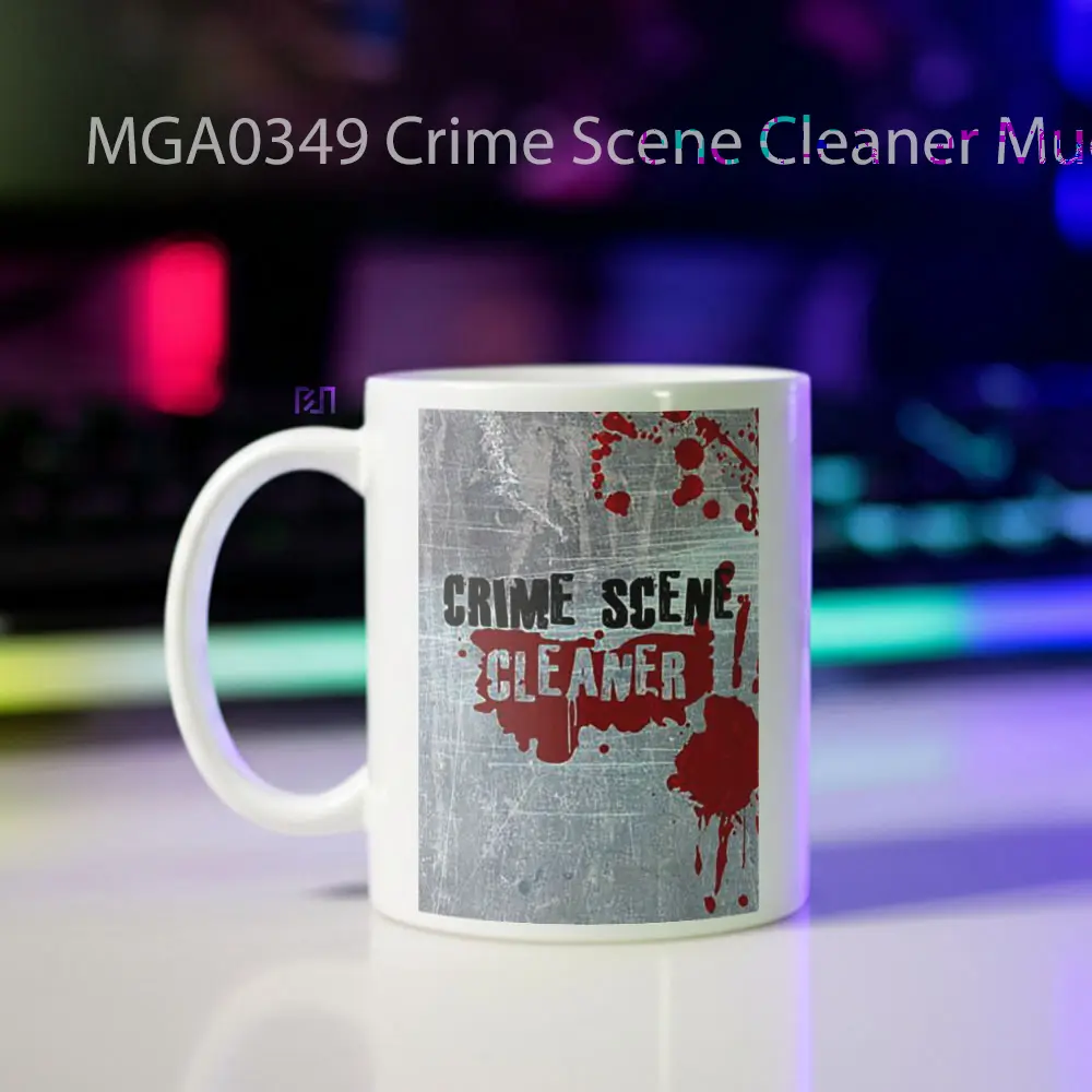 Crime Scene Cleaner Game Mug - Sudut 2