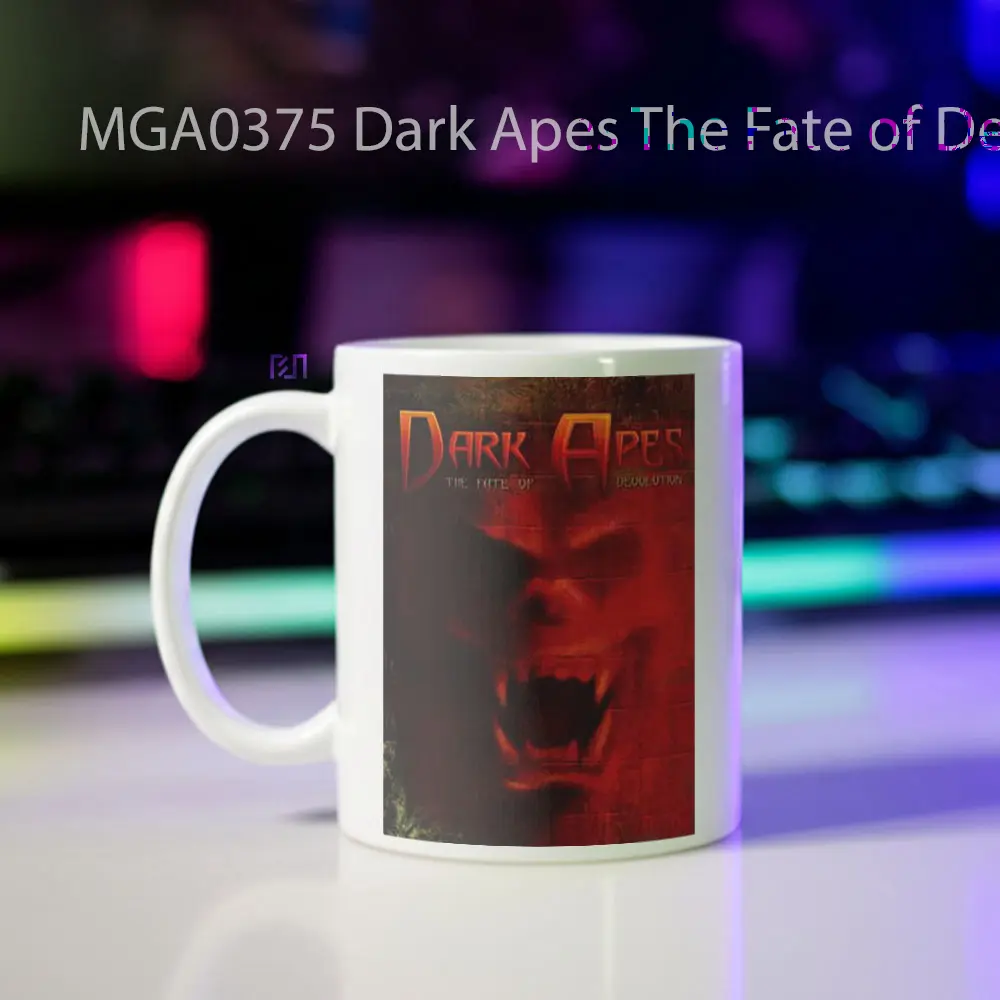 Dark Apes The Fate of Devolution Game Mug - Sudut 2