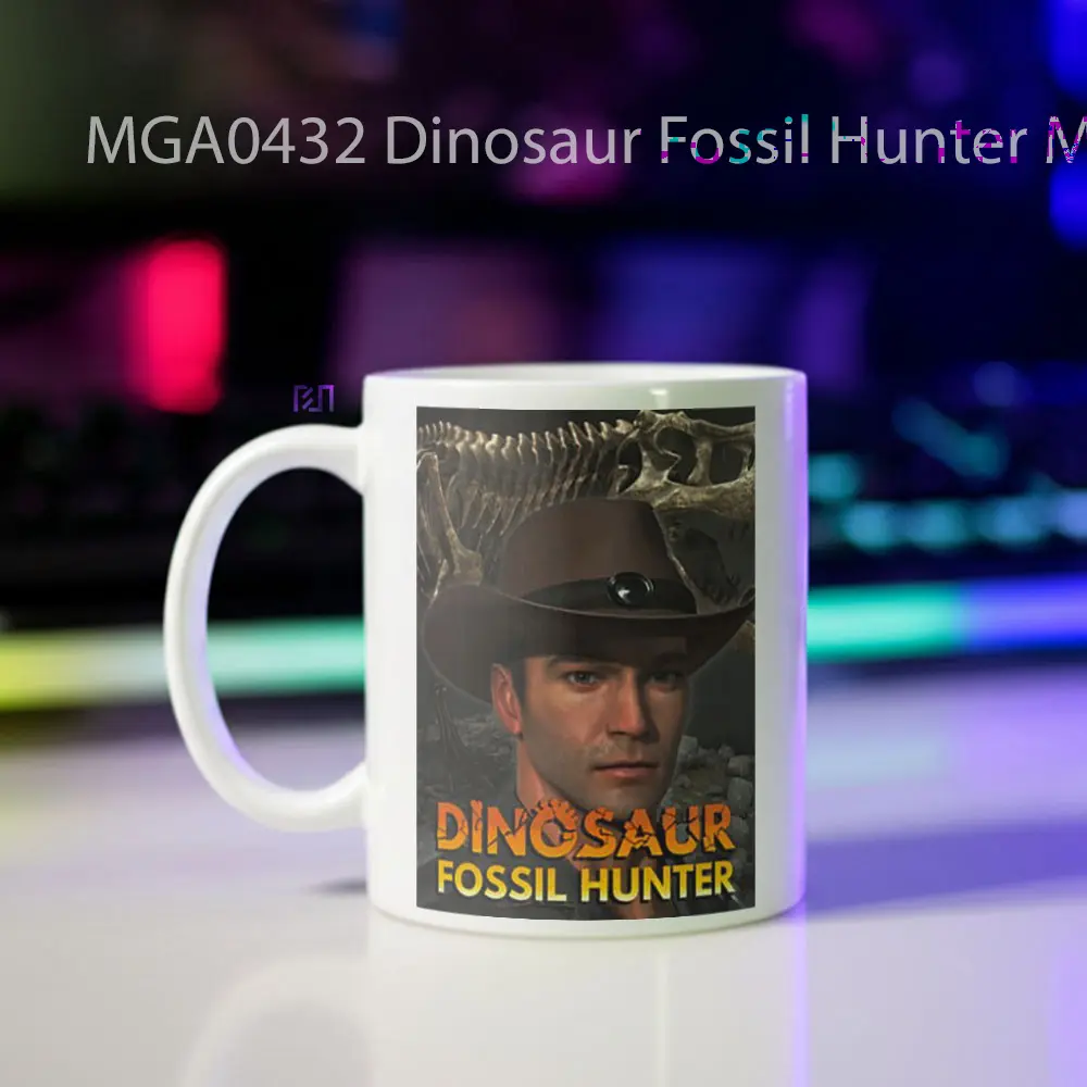 Dinosaur Fossil Hunter Game Mug - Sudut 2