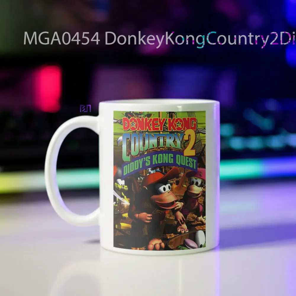 Donkey Kong Country 2 Diddy's Kong Quest Game Mug - Sudut 2
