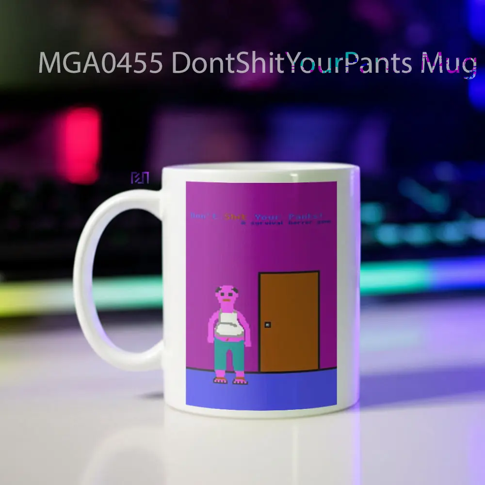 Don't Shit Your Pants Game Mug - Sudut 2