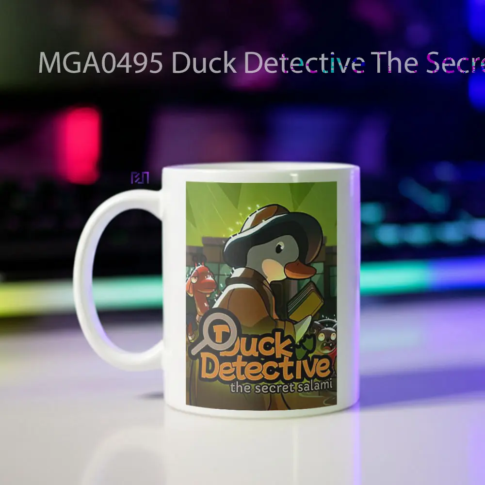 Duck Detective The Secret Salami Game Mug - Sudut 2