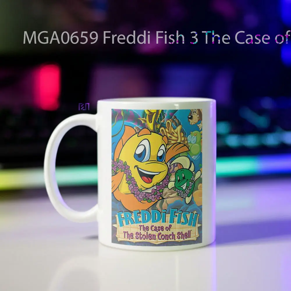 Freddi Fish 3 The Case of the Stolen Conch Shell Game Mug - Sudut 2