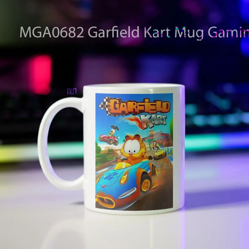 Garfield Kart Game Mug - Sudut 2