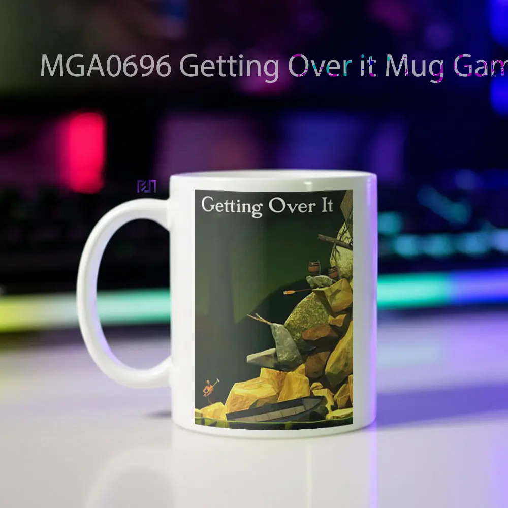 Getting Over it Game Mug - Sudut 2