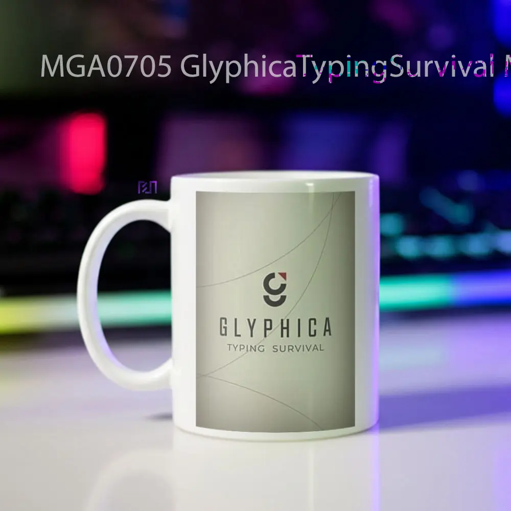GlyphicaTypingSurvival Game Mug - Sudut 2