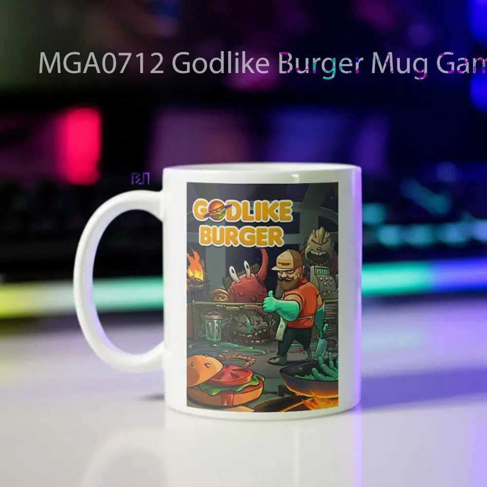 Godlike Burger Game Mug - Sudut 2
