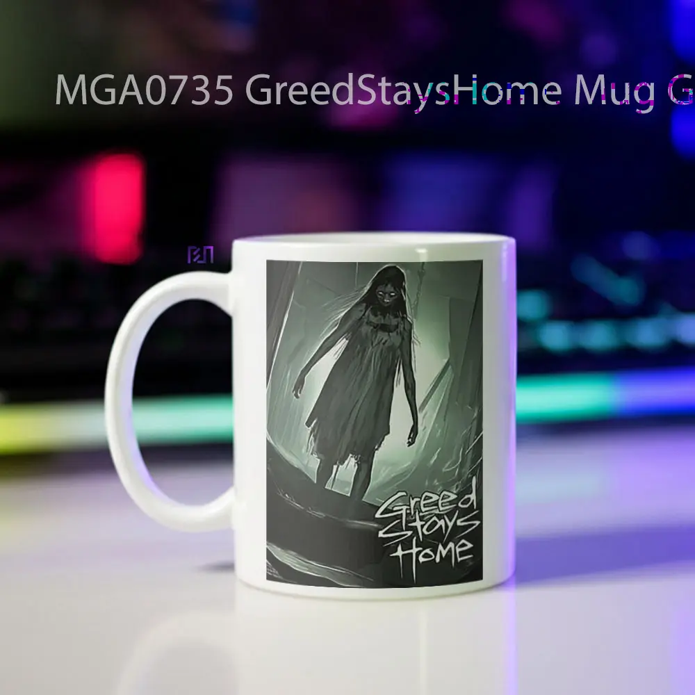 GreedStaysHome Game Mug - Sudut 2