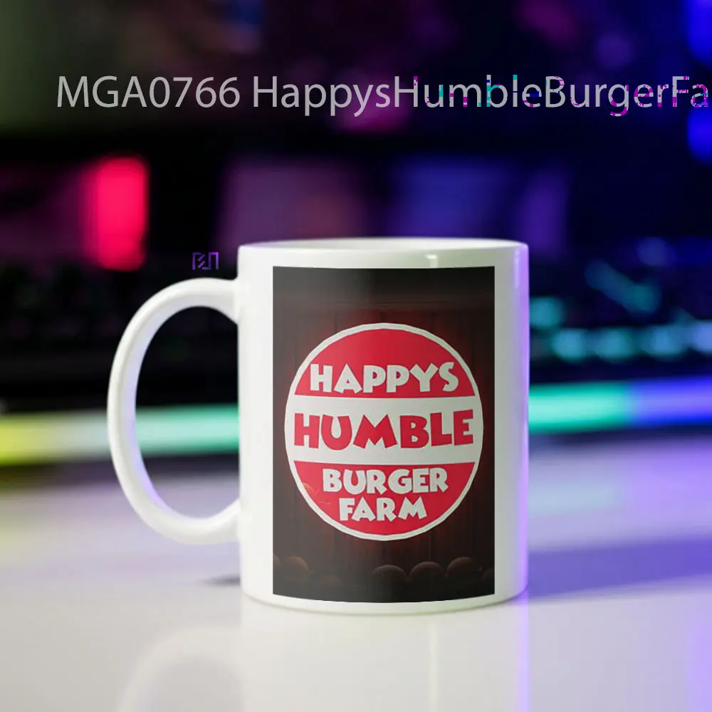 HappysHumbleBurgerFarm Game Mug - Sudut 2