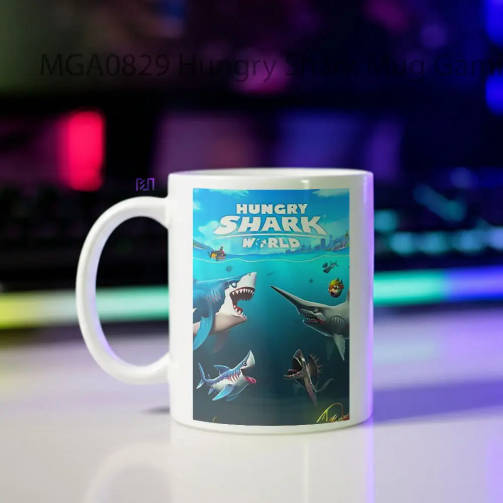 Hungry Shark Game Mug - Sudut 2