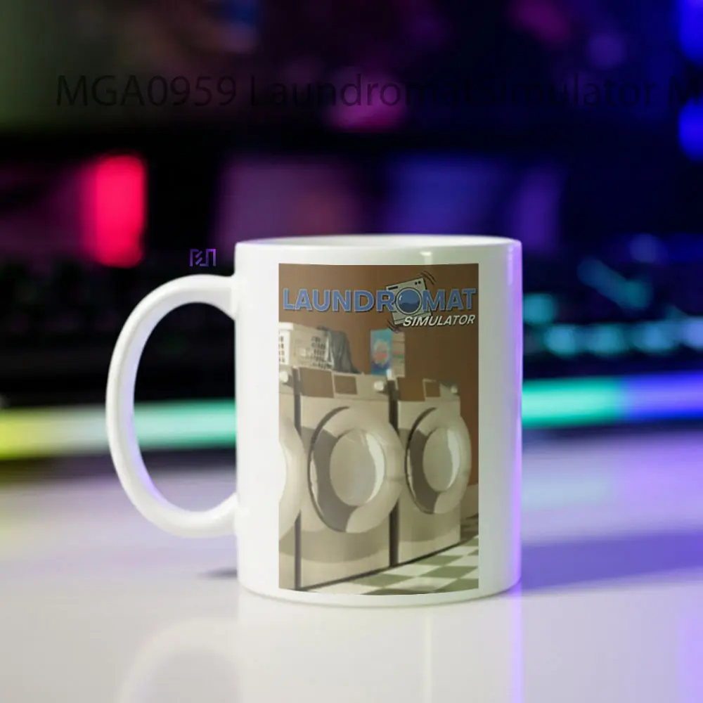 Laundromat Simulator Game Mug - Sudut 2