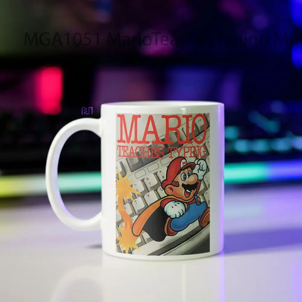 Mario Teaches Typing Game Mug - Sudut 2