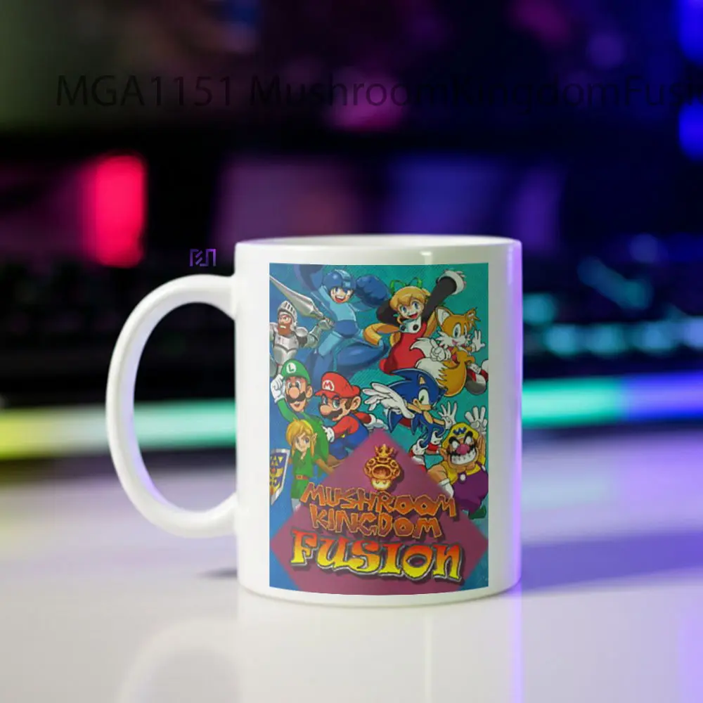 Mushroom Kingdom Fusion Game Mug - Sudut 2