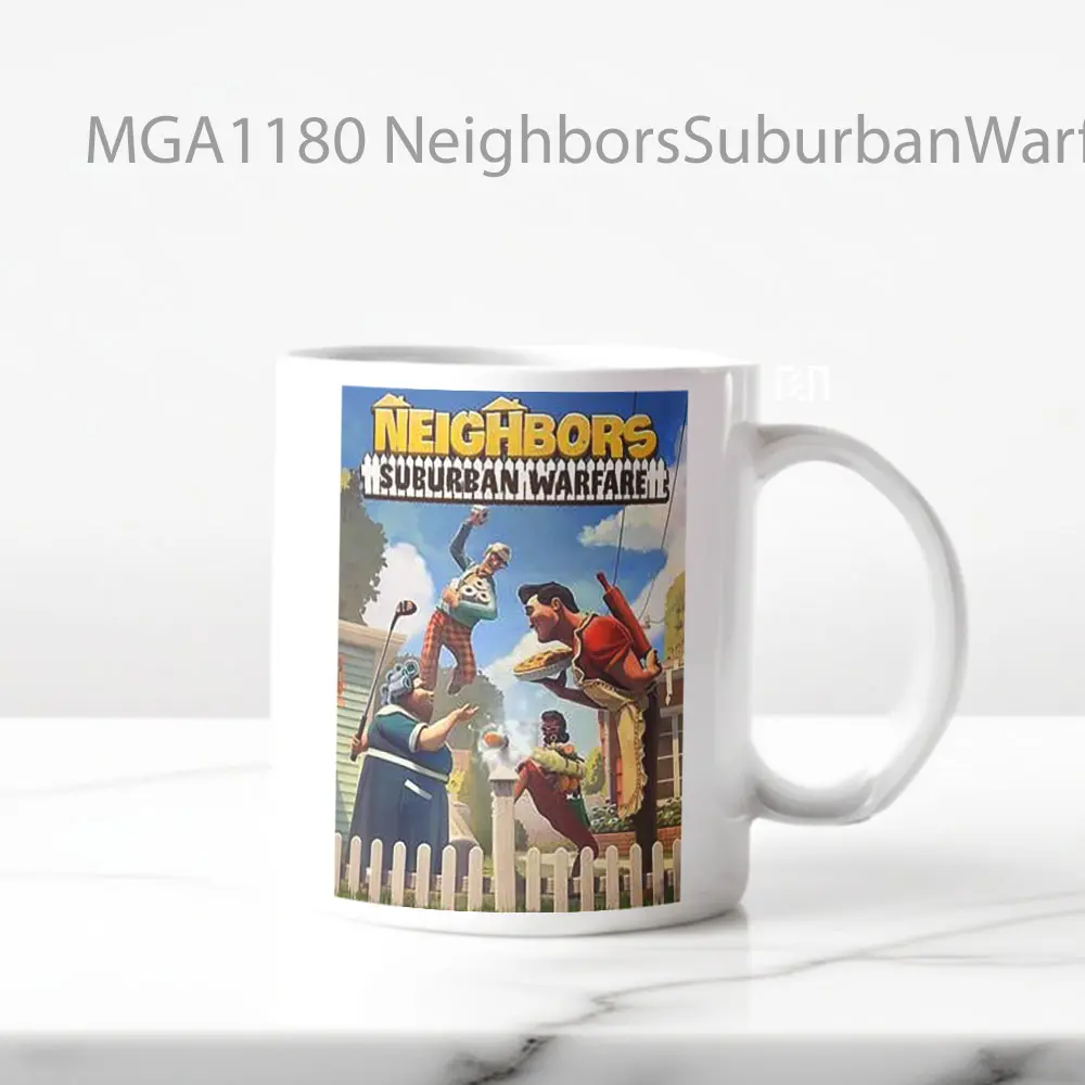 Neighbors Suburban Warfare Game Mug